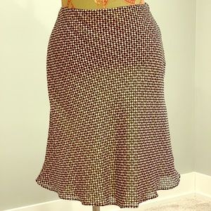 Black & White Geometric Pattern Skirt